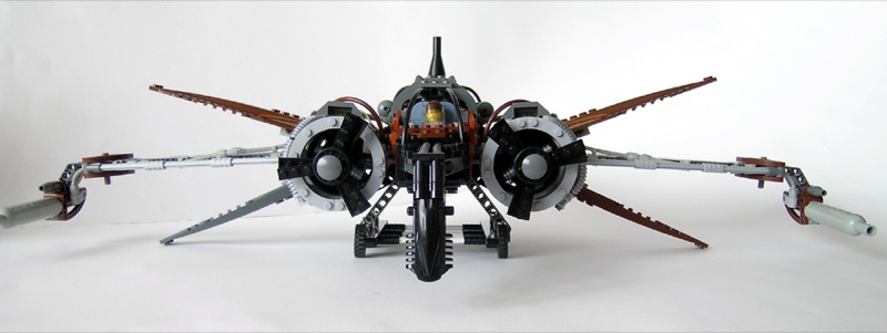 Illustration for article titled Steampunk LEGO Jabba Barge, Slave I and Other Amazing Steam Wars Models